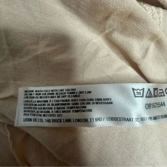 NWT Free People Beach Anytime Midi Long  Sleeve Dress xs in sand - Picture 11 of 15